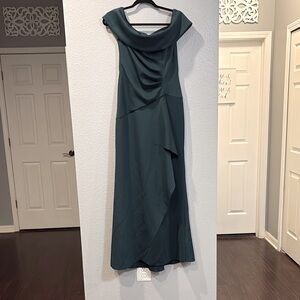 Sophisticated Teal Maxi Dress